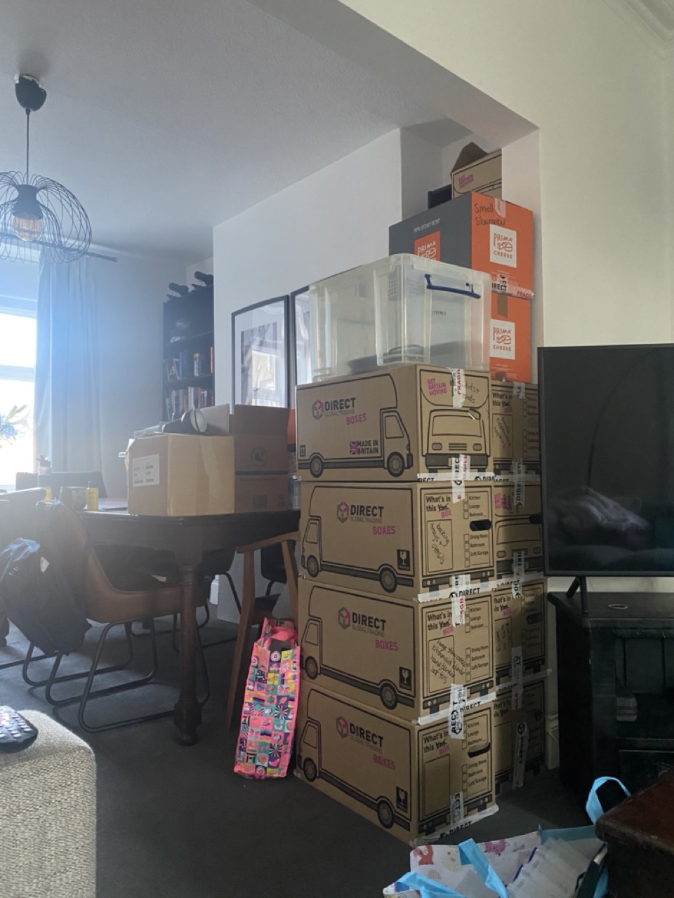 Moving house boxes