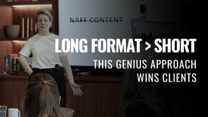 marketing business coach long format content