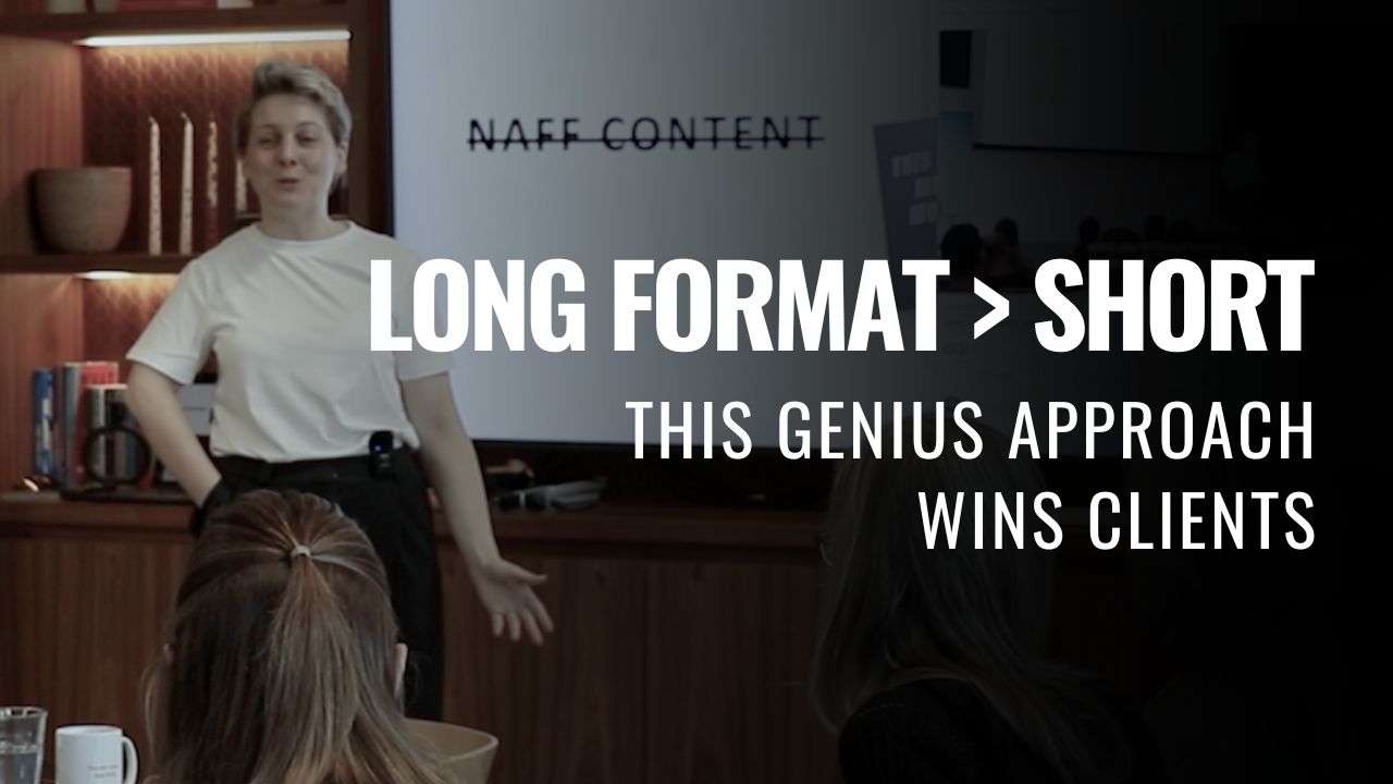 marketing business coach long format content